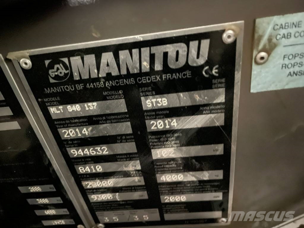 Manitou MLT 840-137 PS Telescopic handlers