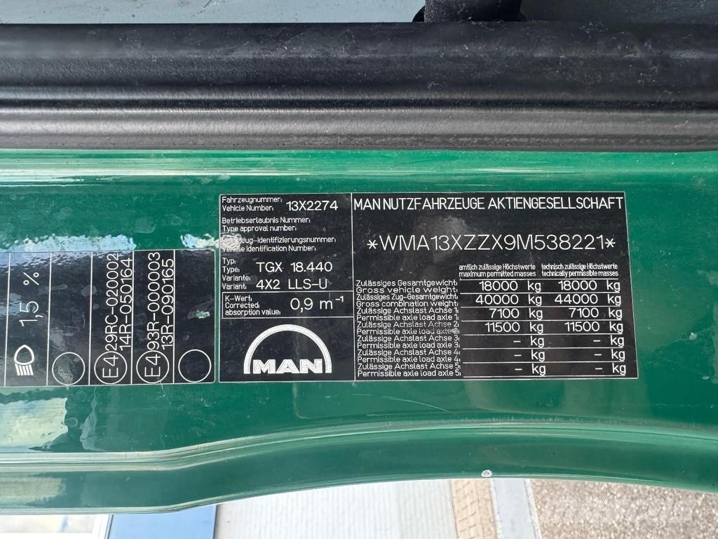 MAN TGX 18.440 4X2 EURO 5 Naudoti vilkikai