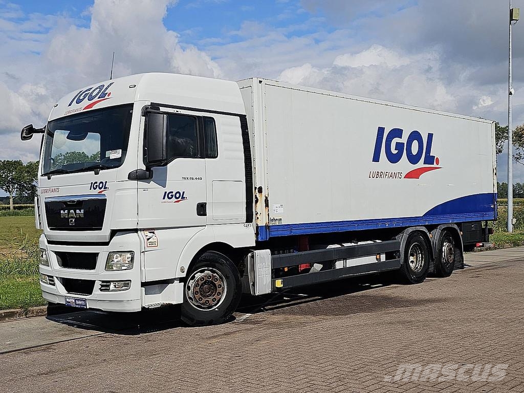 MAN 26.440 TGX 6X2 TAILLIFT شاحنات ذات هيكل صندوقي