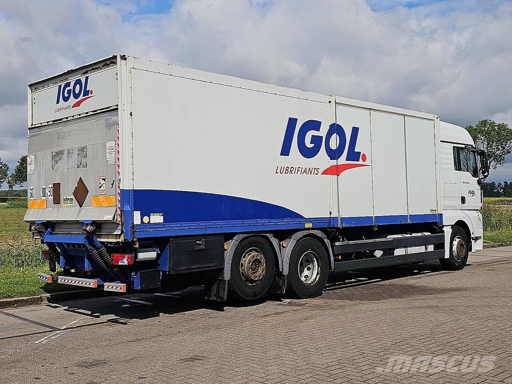 MAN 26.440 TGX 6X2 TAILLIFT شاحنات ذات هيكل صندوقي
