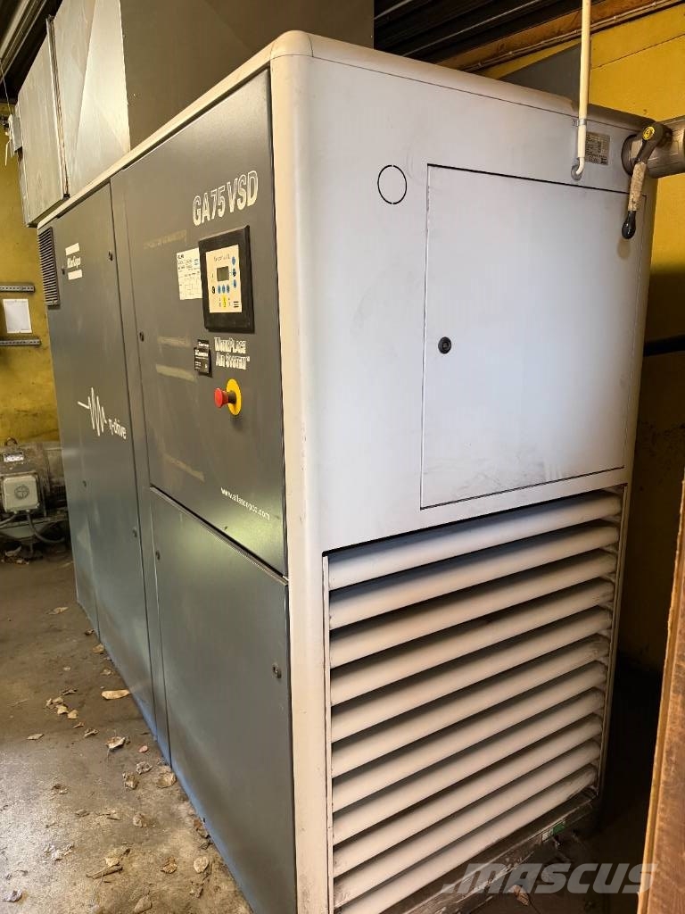 Atlas Copco GA 75VSD kompressor 13bar endast 4200tim 13,8m3/m Kompressorer