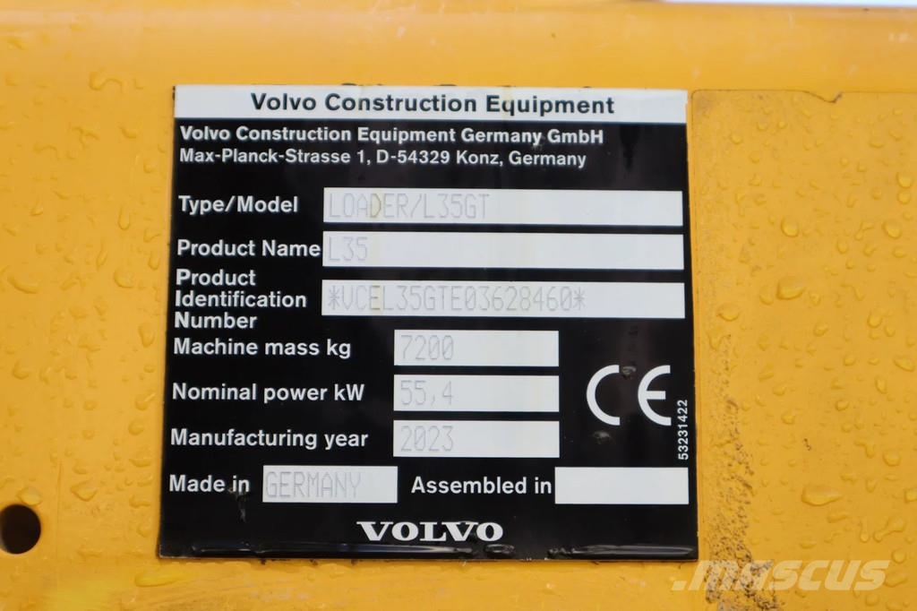 Volvo L35G | A/C | 30KM | AUTO LUBE | QUICK COUPLER | ST Gumikerekes homlokrakodók