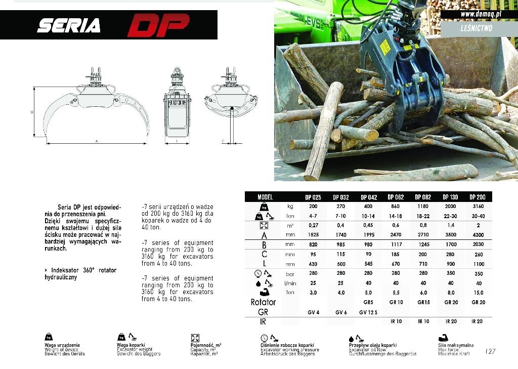 DEMOQ DP130 Grapples