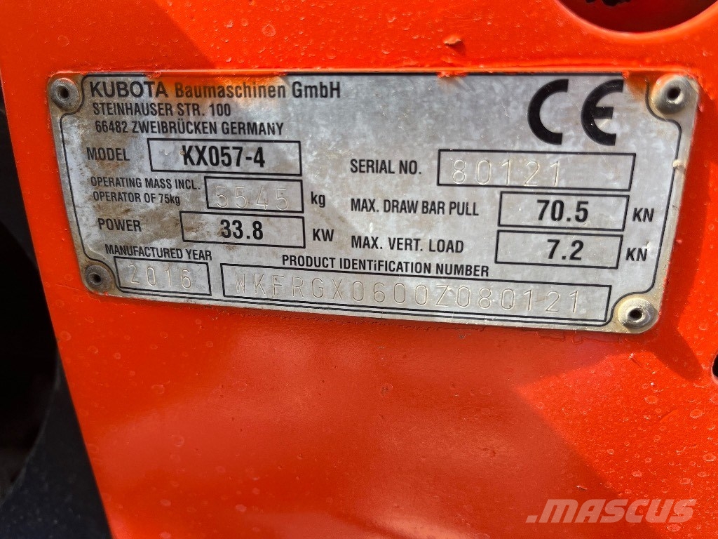 Kubota KX 057-4 Miniekskavaatorid < 7 t