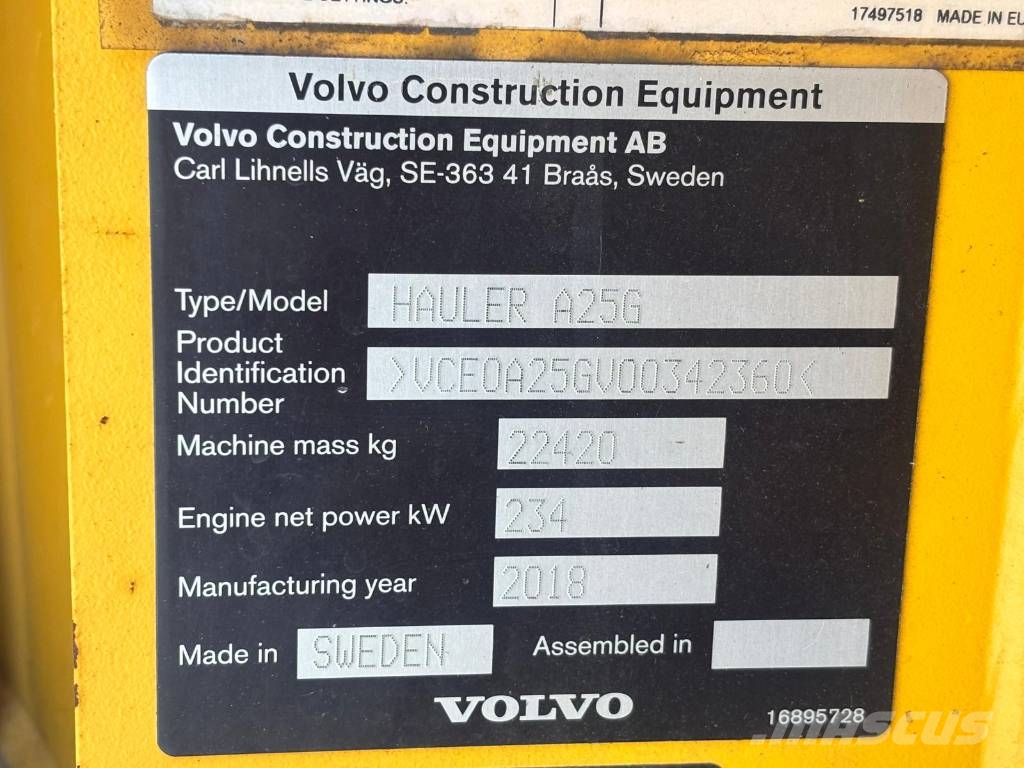 Volvo A 25 G ساحبات مفصلية
