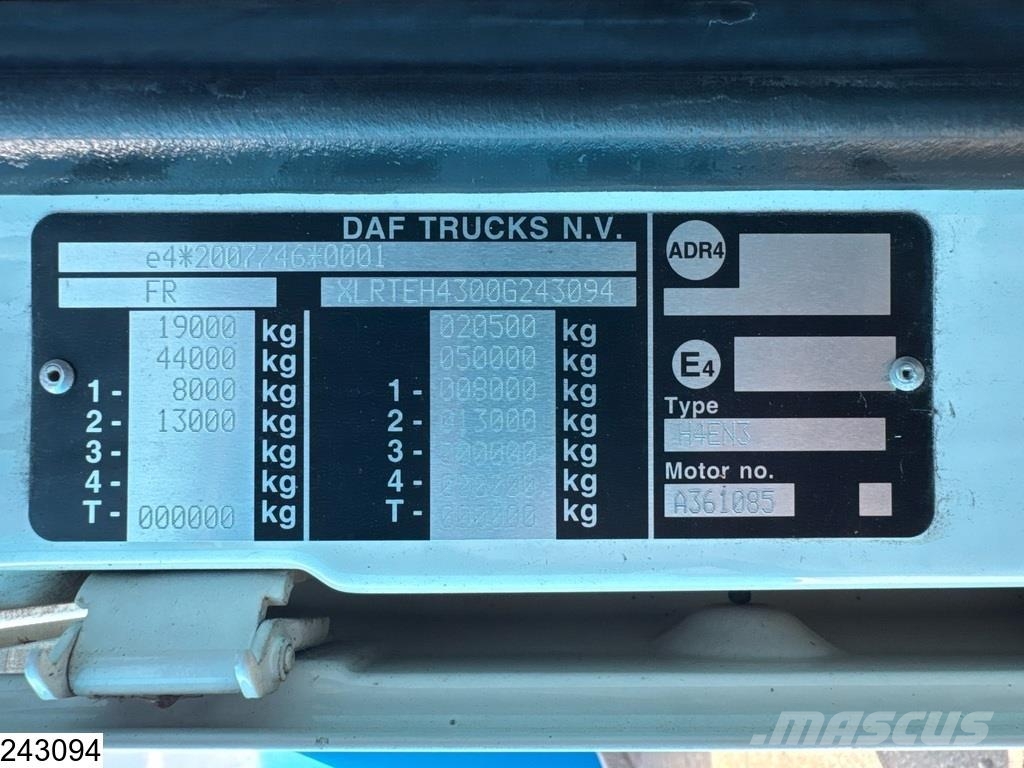 DAF XF 480 EURO 6, ACC وحدات الجر