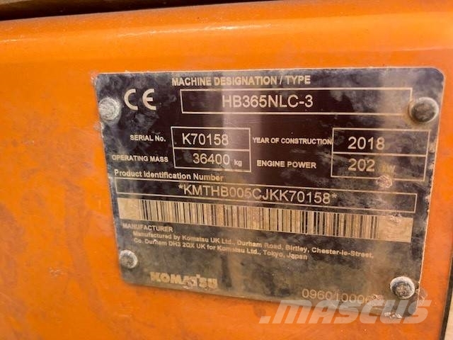 Komatsu HB365NLC-3 حفارات زحافة