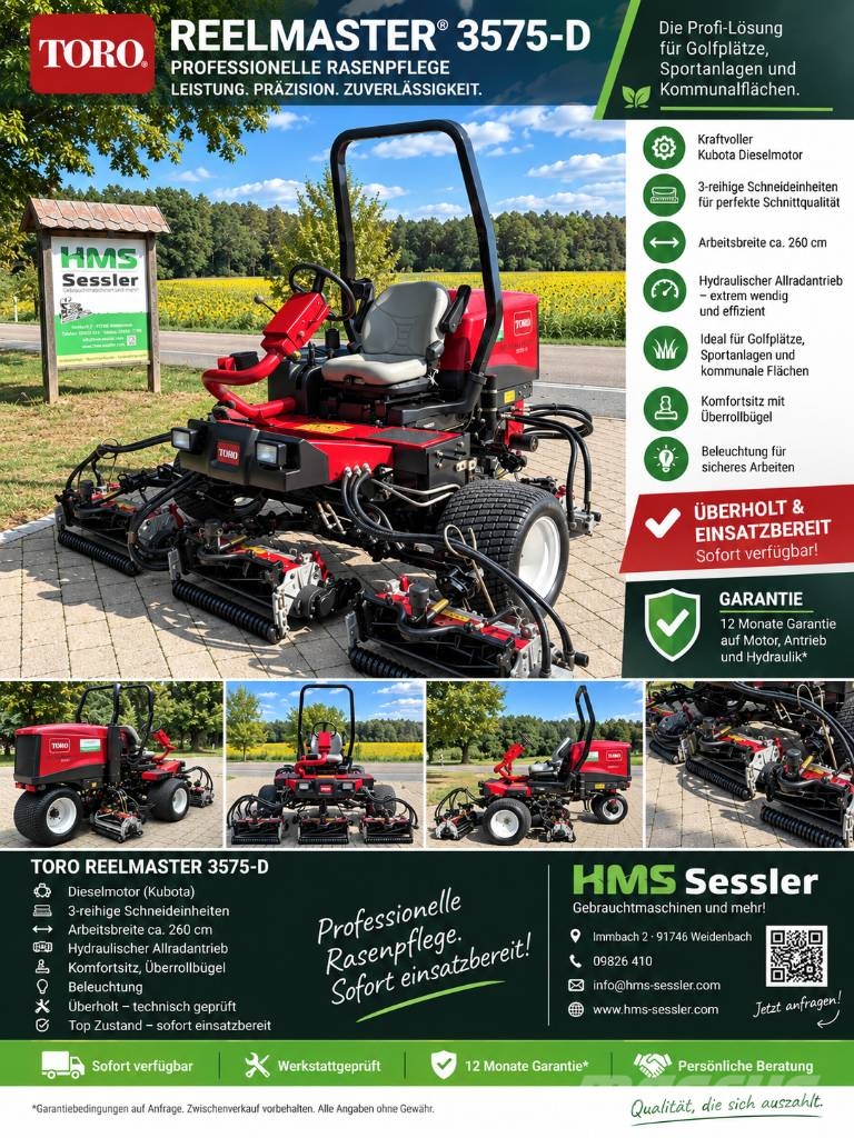 Toro Reelmaster 3575 Spindelmäher Aufsitzmäher الوقوف على جزازات