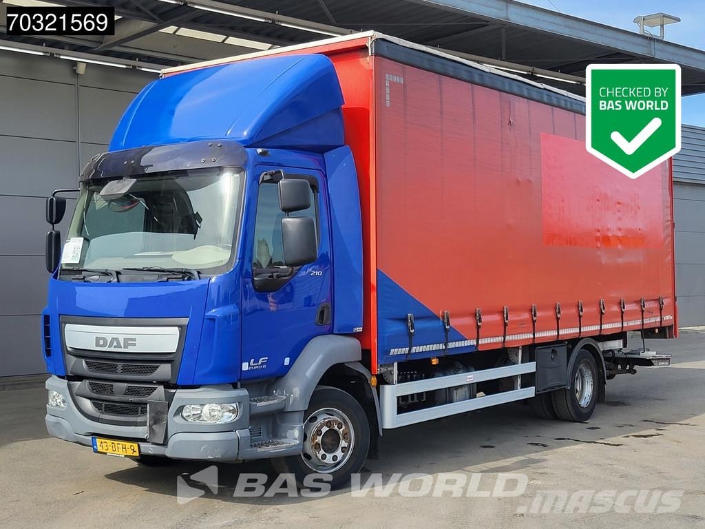 DAF LF 210 LF 4X2 14t NL-Truck APK 1500kg Tailgate Aut Camión con caja abierta
