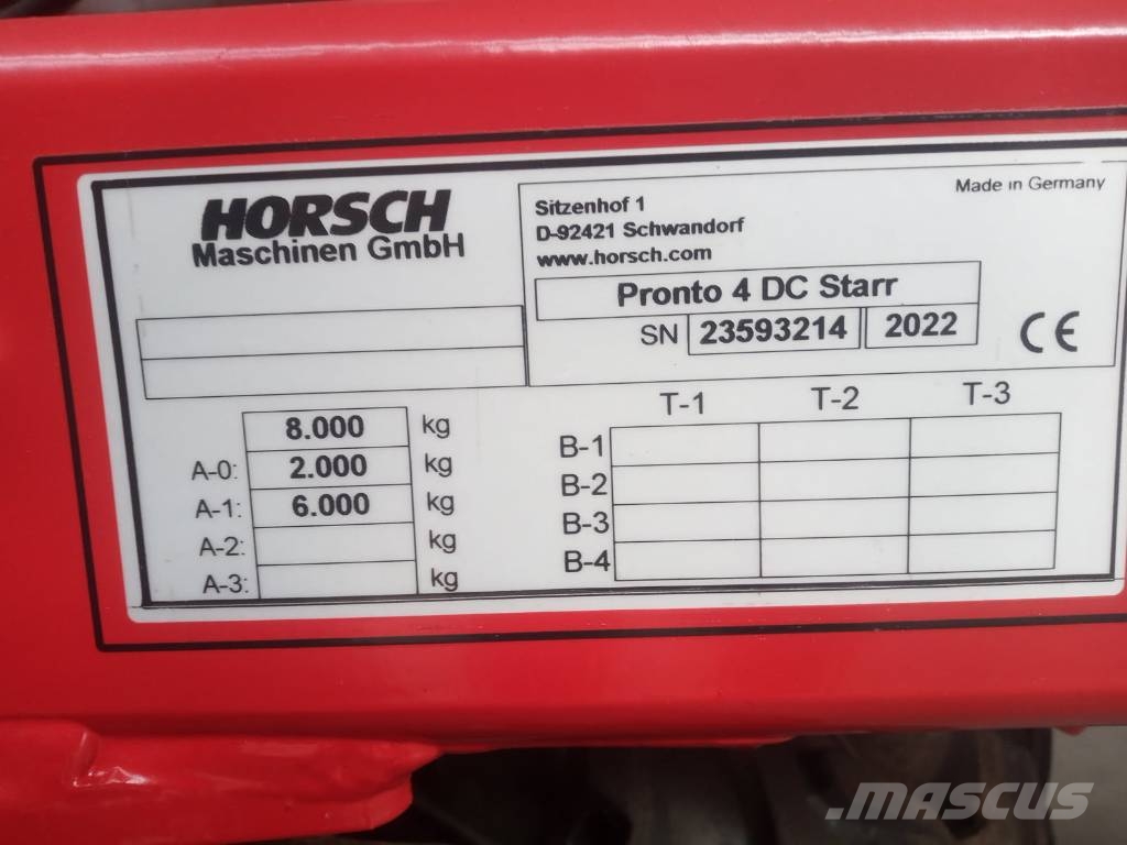 Horsch Pronto 4 DC Kombi-såmaskiner