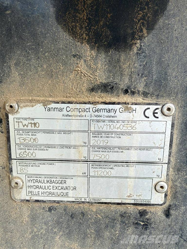 Terex Schaeff TW110 Ekskavatori uz riteņiem