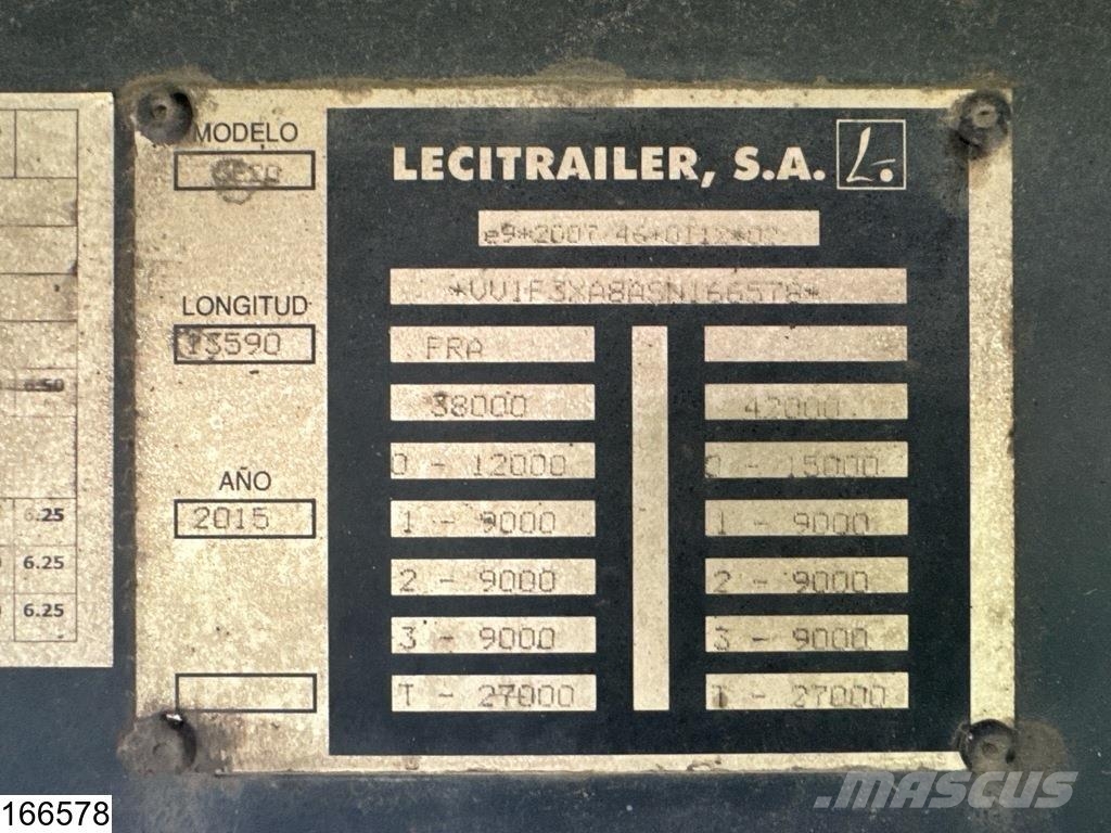 Lecitrailer Koel vries Carrier Vector 1950 Mt, Dhollandia Semi-trailer med Kølefunktion