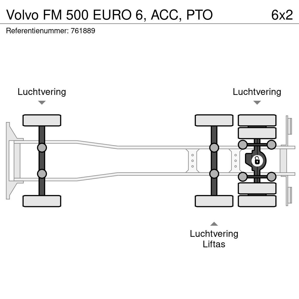 Volvo FM 500 EURO 6, ACC, PTO Chassis met cabine