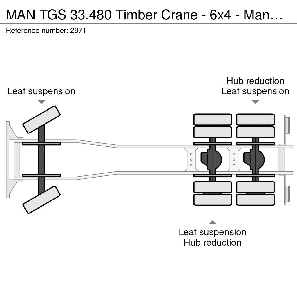 MAN TGS 33.480 Timber Crane - 6x4 - Manual Gearbox - V Γερανοί παντός εδάφους