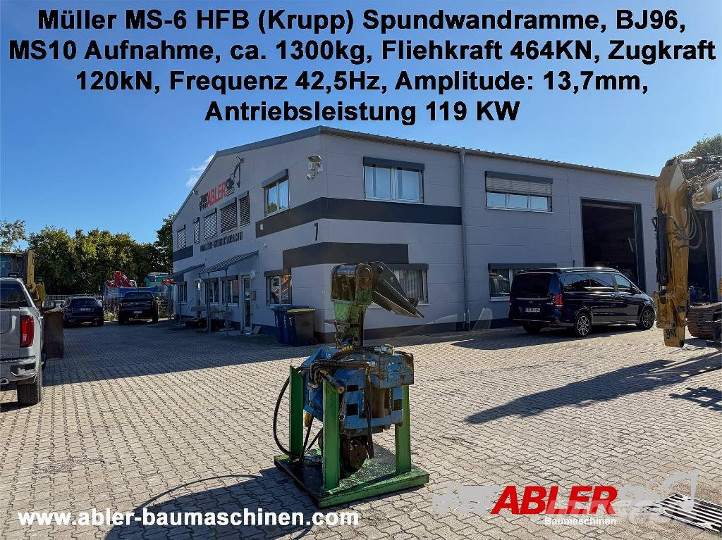 Müller MS-6 HFB Spundwandramme MS10 Täryjuntat