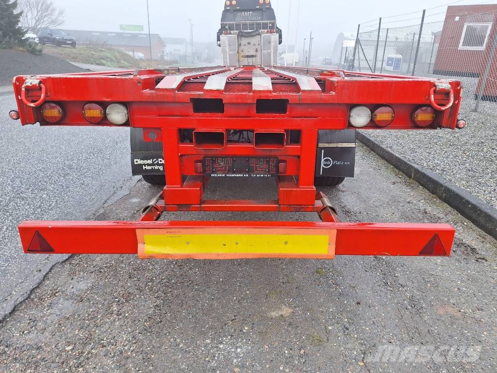 Lecitrailer 3 akslet containertrailer Konteinerių puspriekabės