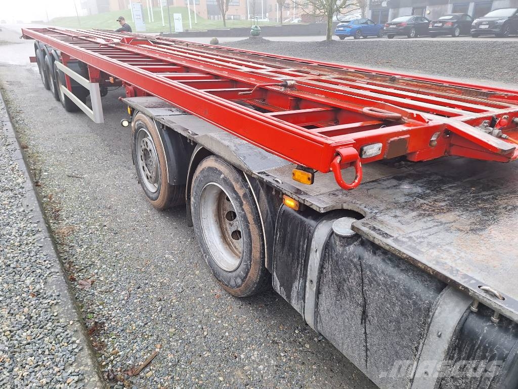 Lecitrailer 3 akslet containertrailer Konteinerių puspriekabės