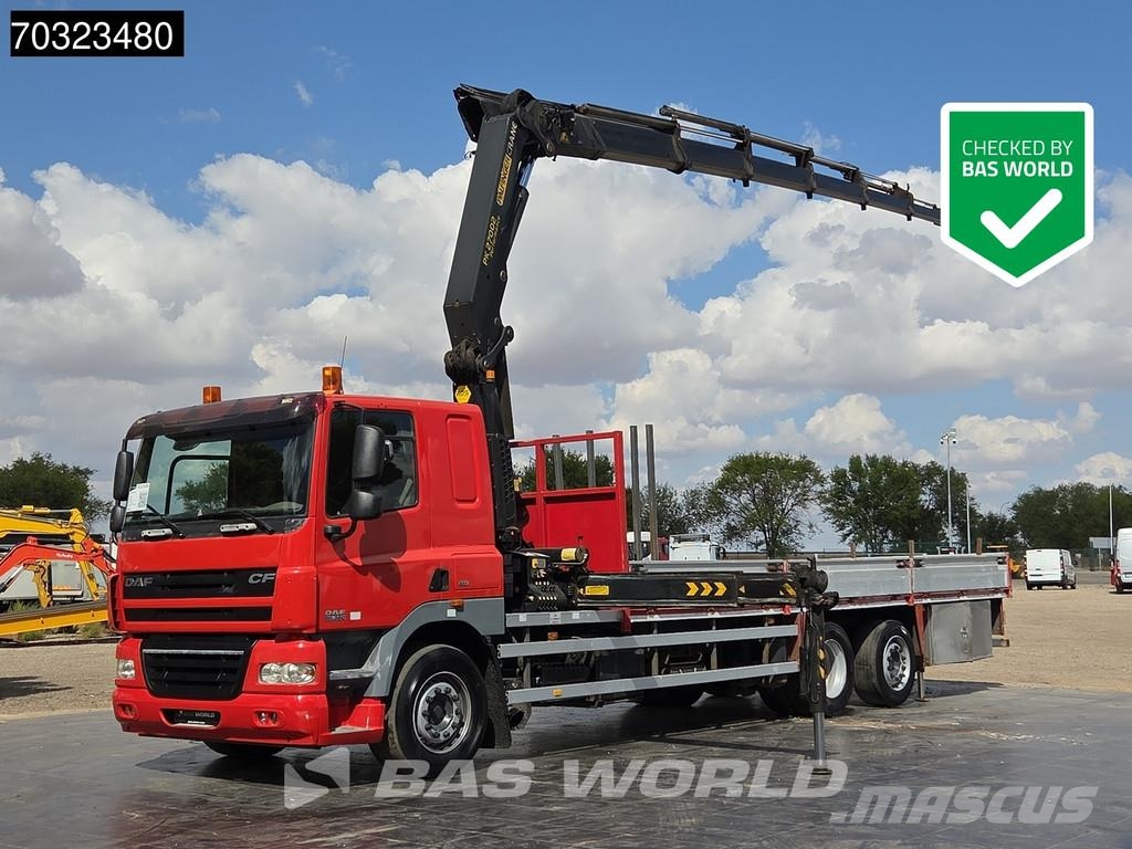 DAF CF85.360 6X2 Palfinger PK27002 con 8 extensiones, Flatbed / Dropside trucks