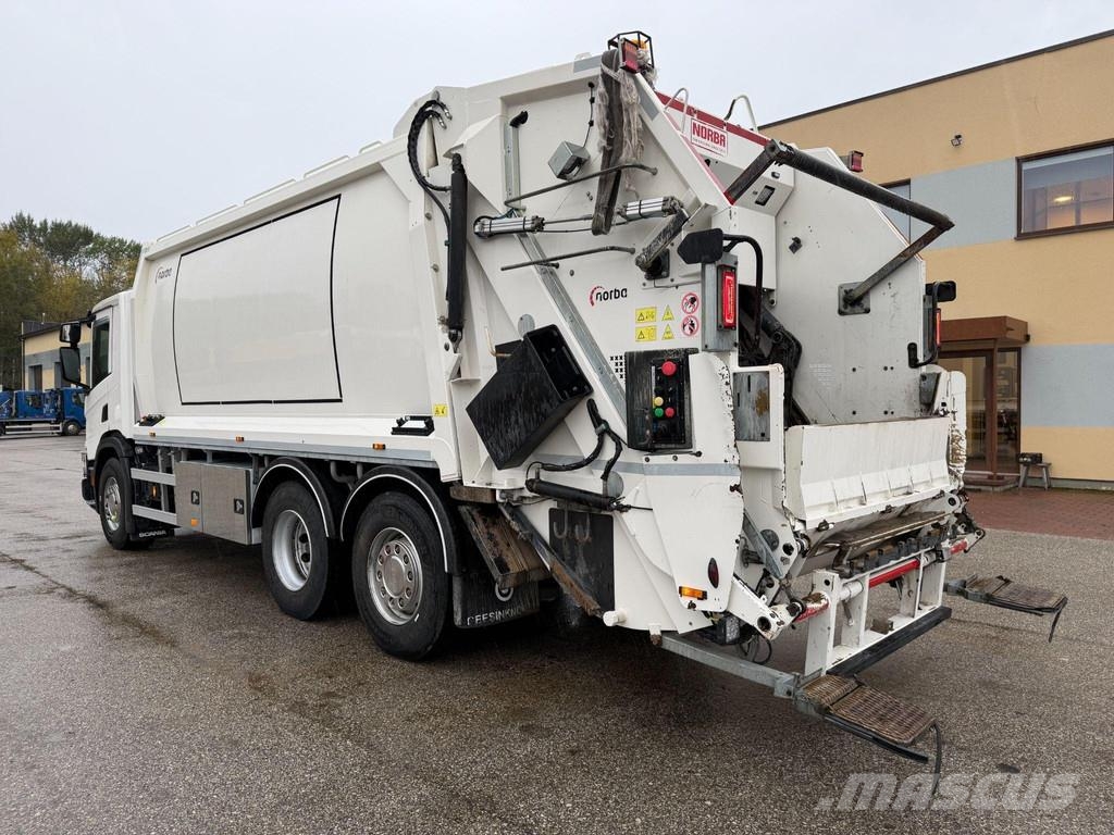 Scania P360 6X2*4 EURO6 + NORBA PRESS + VINCH Atkritumu izvešanas transports