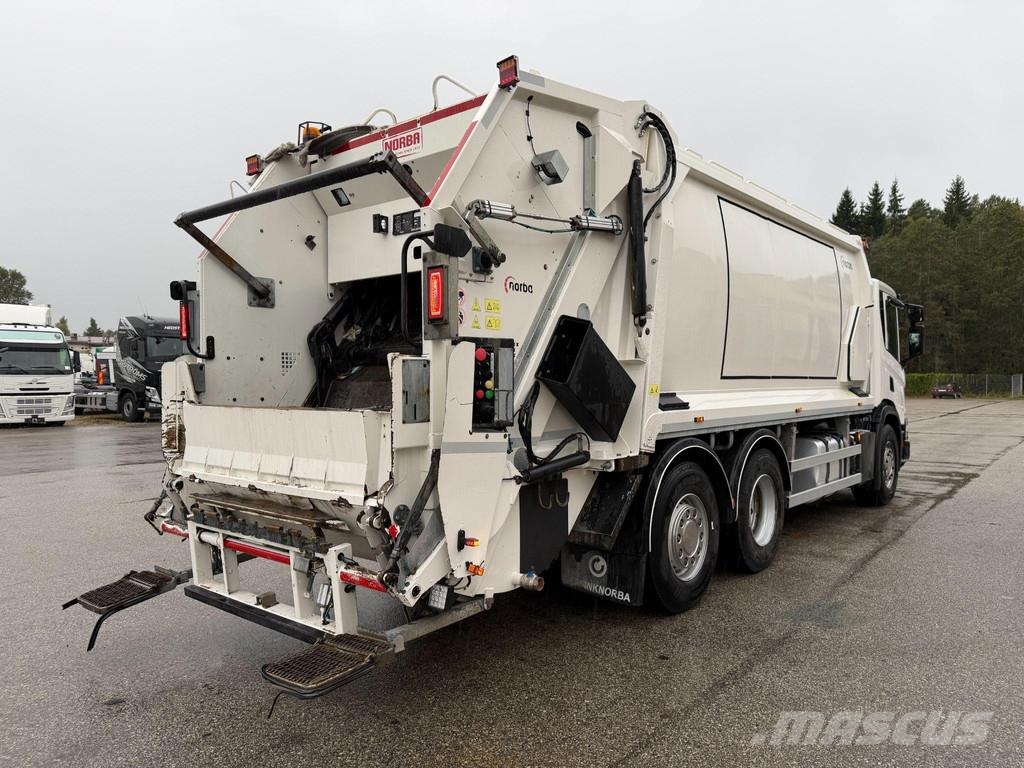Scania P360 6X2*4 EURO6 + NORBA PRESS + VINCH Atkritumu izvešanas transports