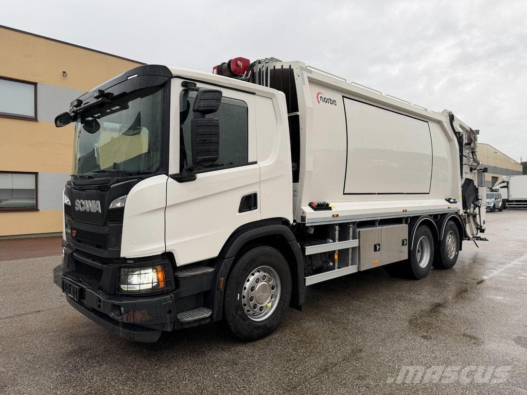 Scania P360 6X2*4 EURO6 + NORBA PRESS + VINCH Atkritumu izvešanas transports
