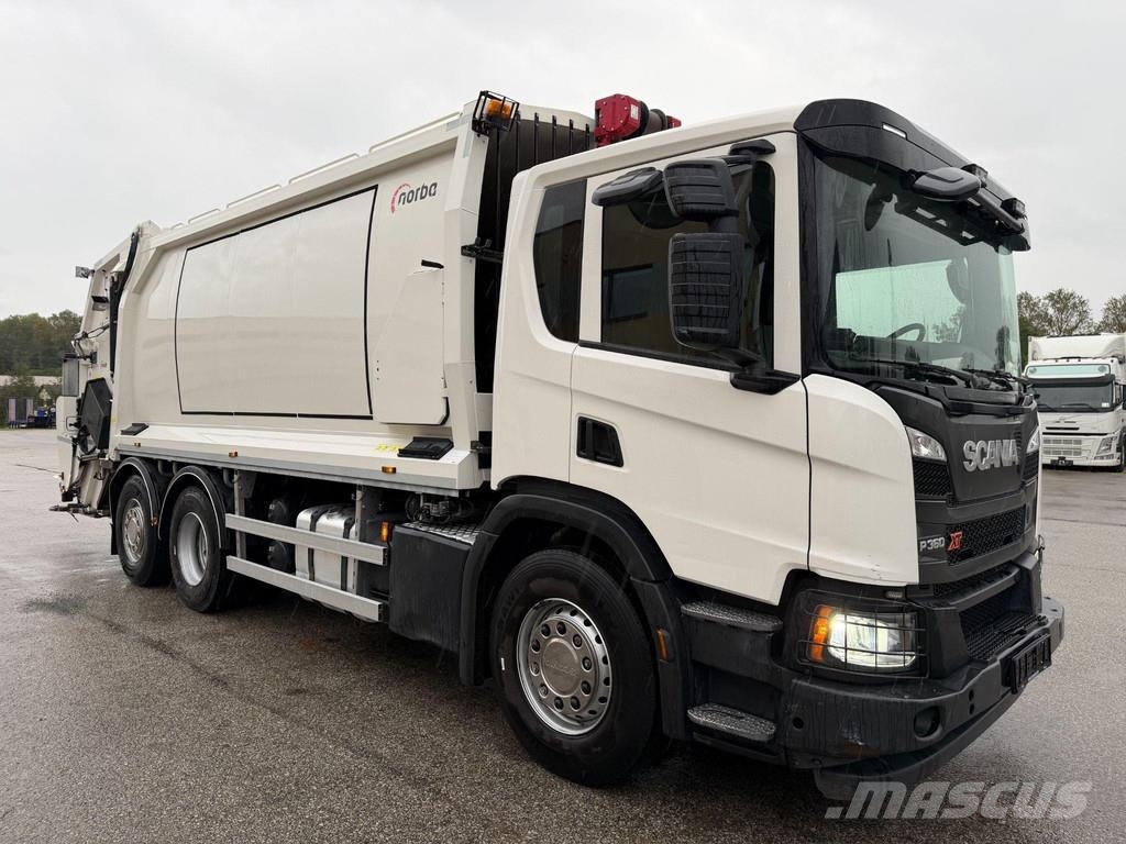 Scania P360 6X2*4 EURO6 + NORBA PRESS + VINCH Atkritumu izvešanas transports