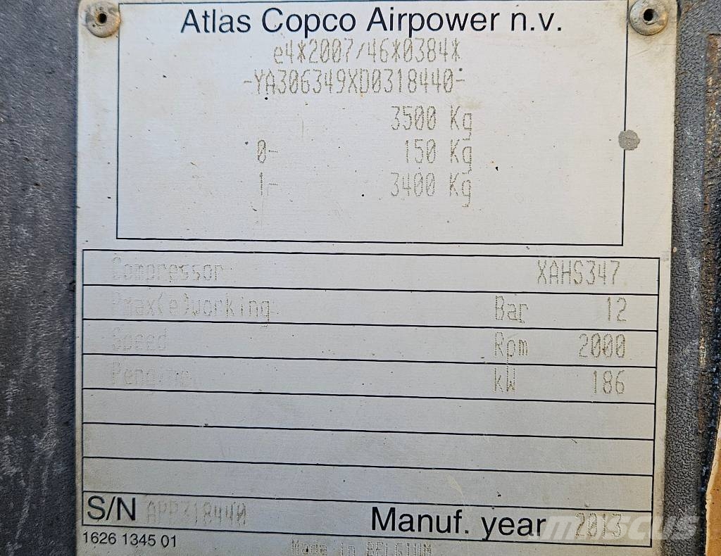 Atlas Copco XAHS 347 Kompresori