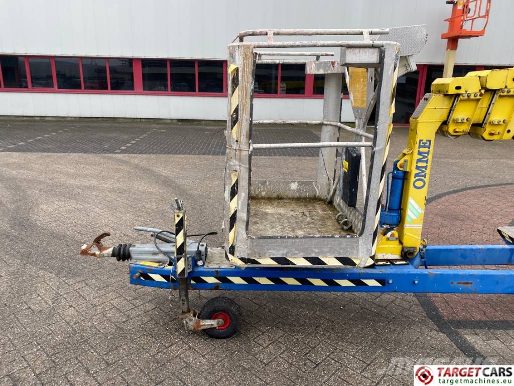 Omme 2900EBZ Tow Telescopic Boom Work Lift 2900cm المنصات الهوائية المثبتة على مقطورة