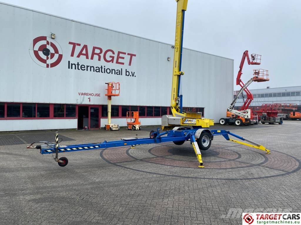 Omme 2900EBZ Tow Telescopic Boom Work Lift 2900cm المنصات الهوائية المثبتة على مقطورة