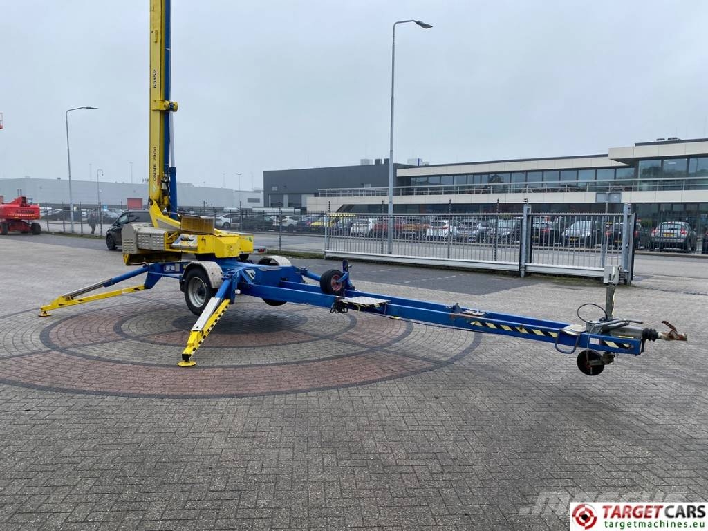 Omme 2900EBZ Tow Telescopic Boom Work Lift 2900cm المنصات الهوائية المثبتة على مقطورة
