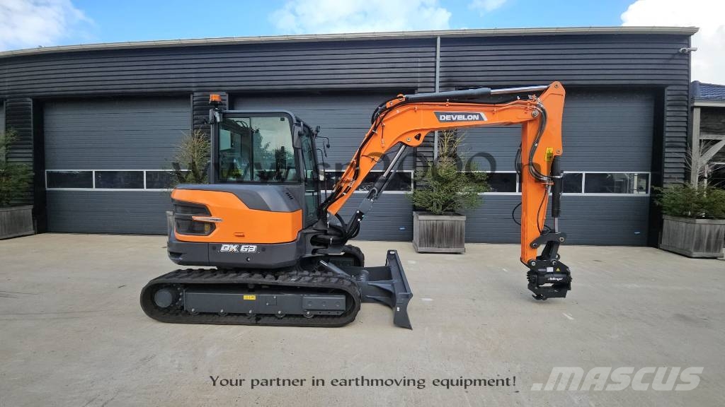 Develon DX 63-7 Midi excavators 7t - 12t