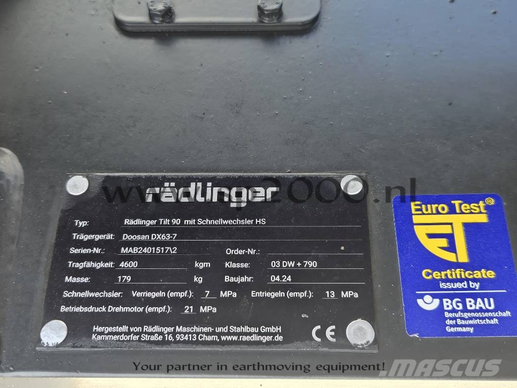 Develon DX 63-7 Midi excavators 7t - 12t