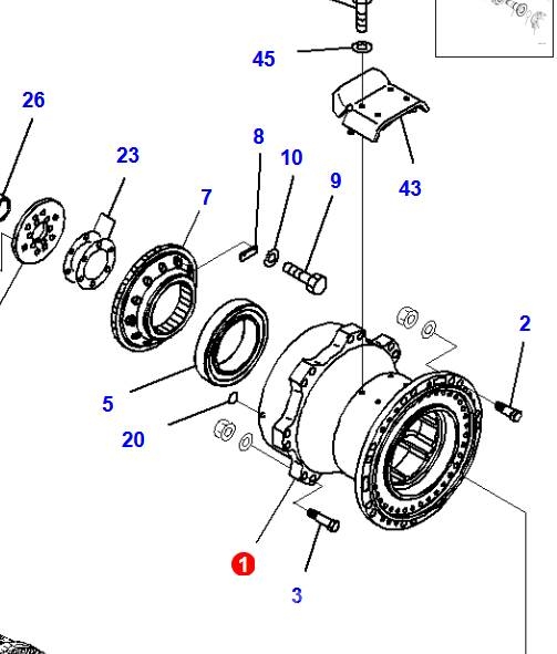 Komatsu HD605-7 Wheel Hub 569-22-72711 Assen