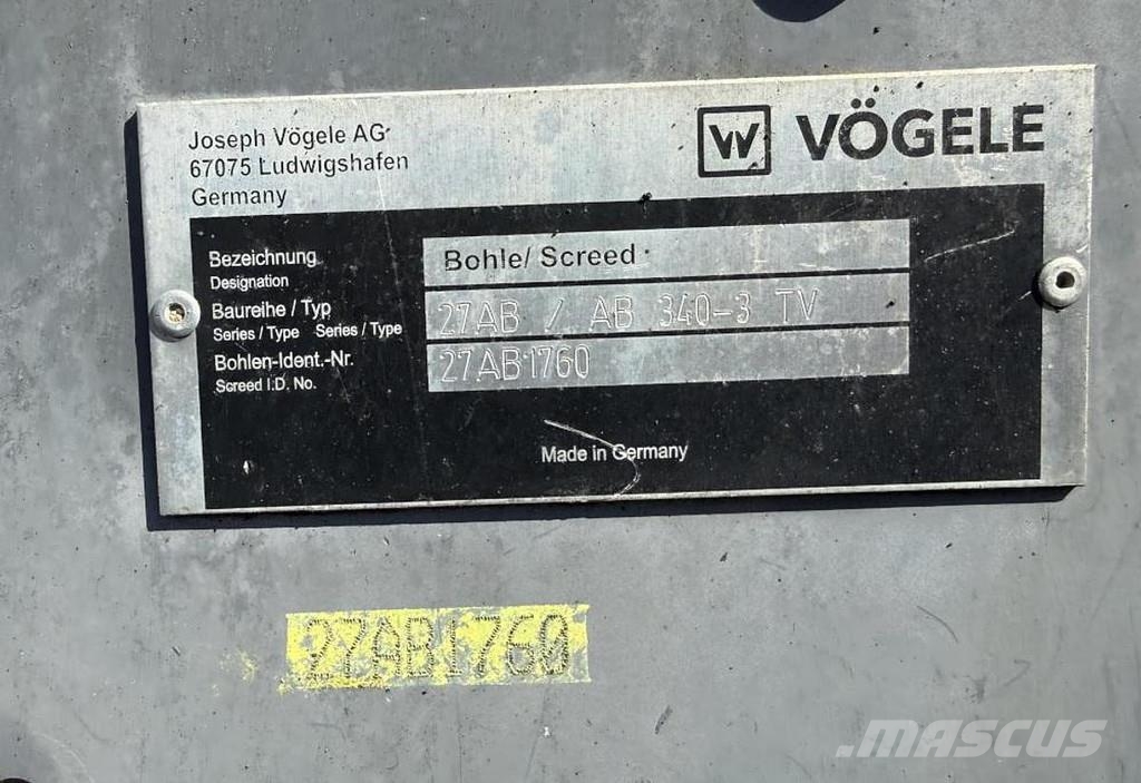 Vögele S 1000i Asfaltadoras
