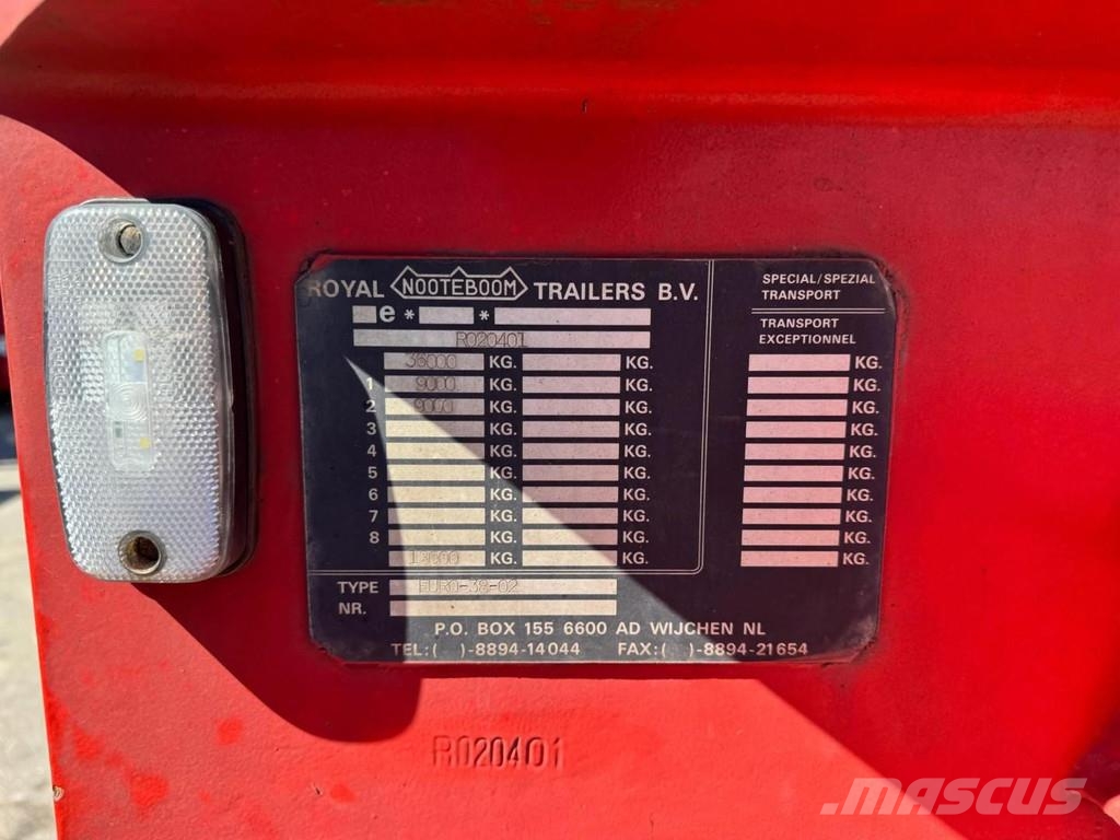 Nooteboom EURO 38 02 - 2 AXLE BPW WITH RAMPS Tieflader-Auflieger