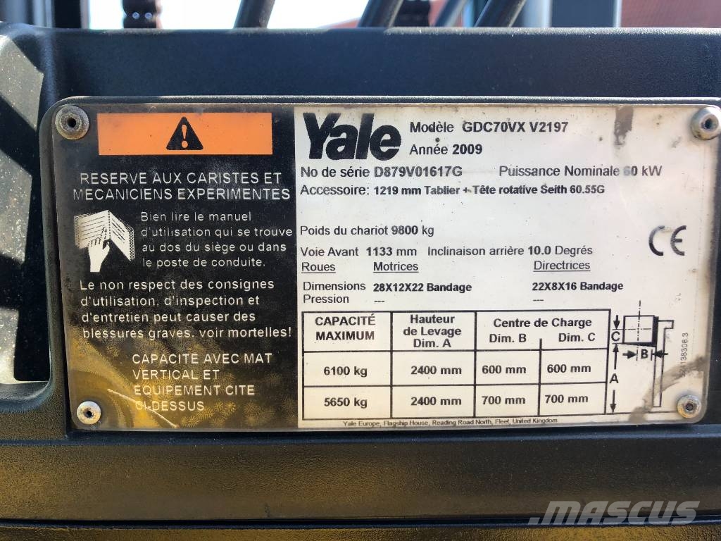Yale GDG70VX V-3162 IO Dizelski viličari
