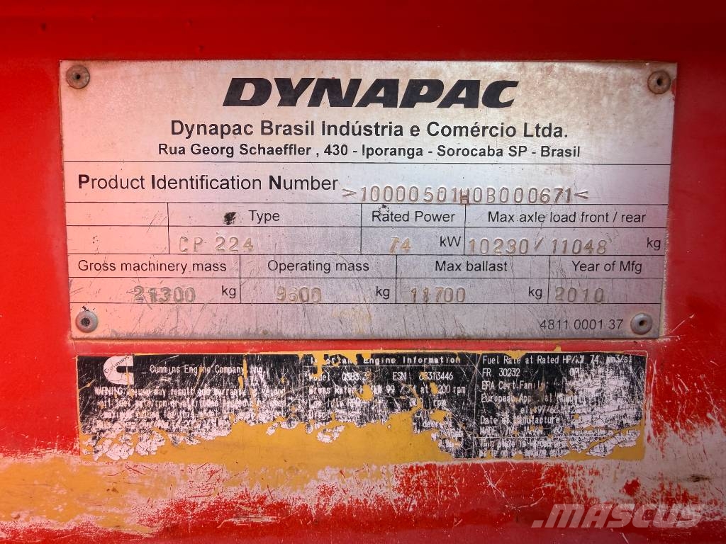 Dynapac CP224 Rouleaux à pneumatiques