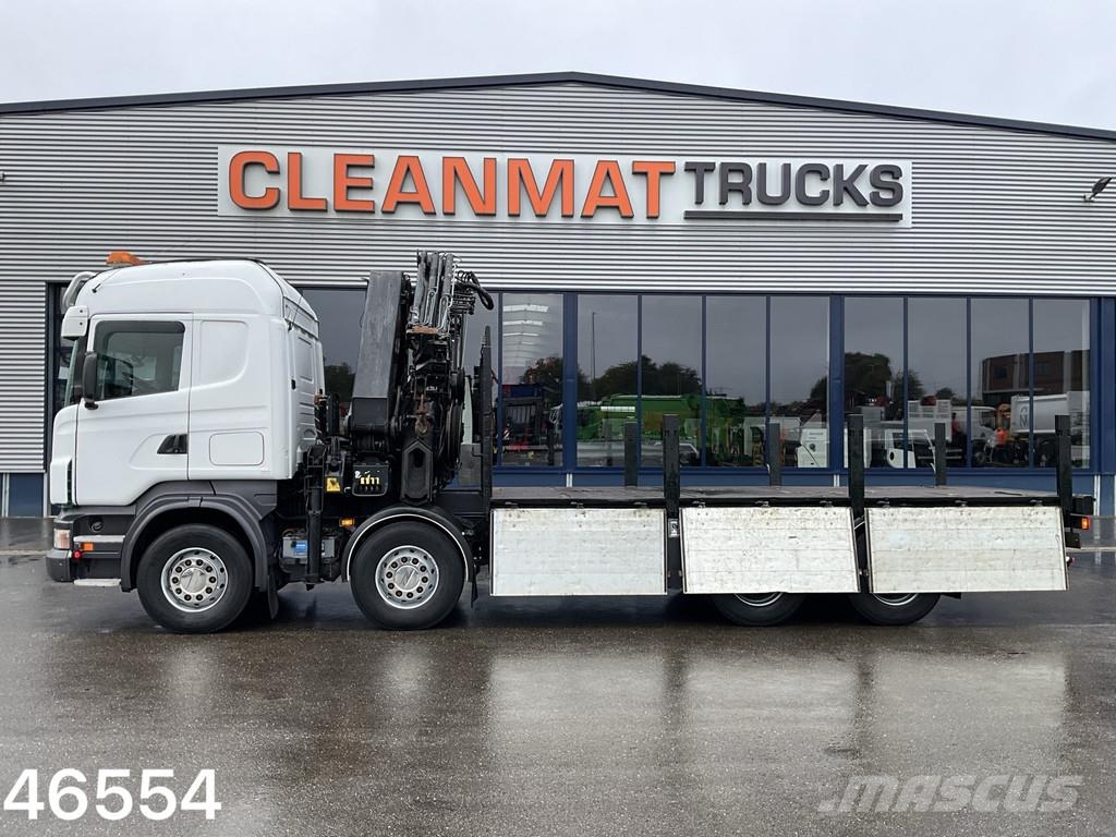 Scania R500 V8 8x4 Manual Hiab 42 Tonmeter laadkraan + Fl Guindastes todo-terreno