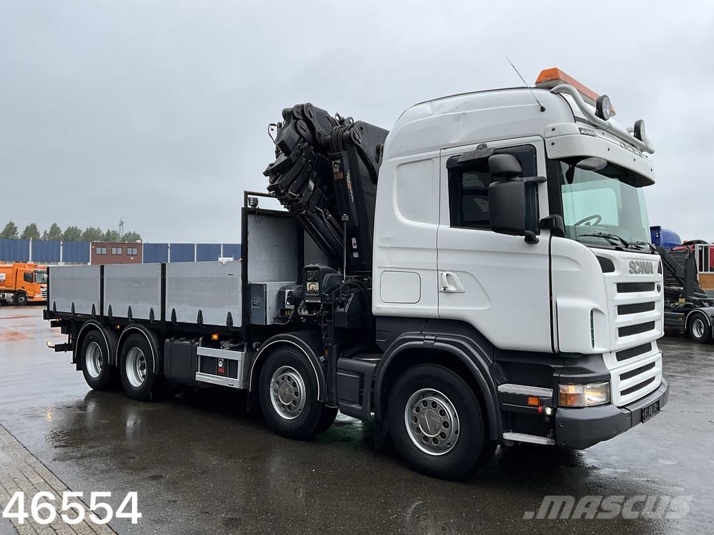 Scania R500 V8 8x4 Manual Hiab 42 Tonmeter laadkraan + Fl Polovne dizalice za sve terene