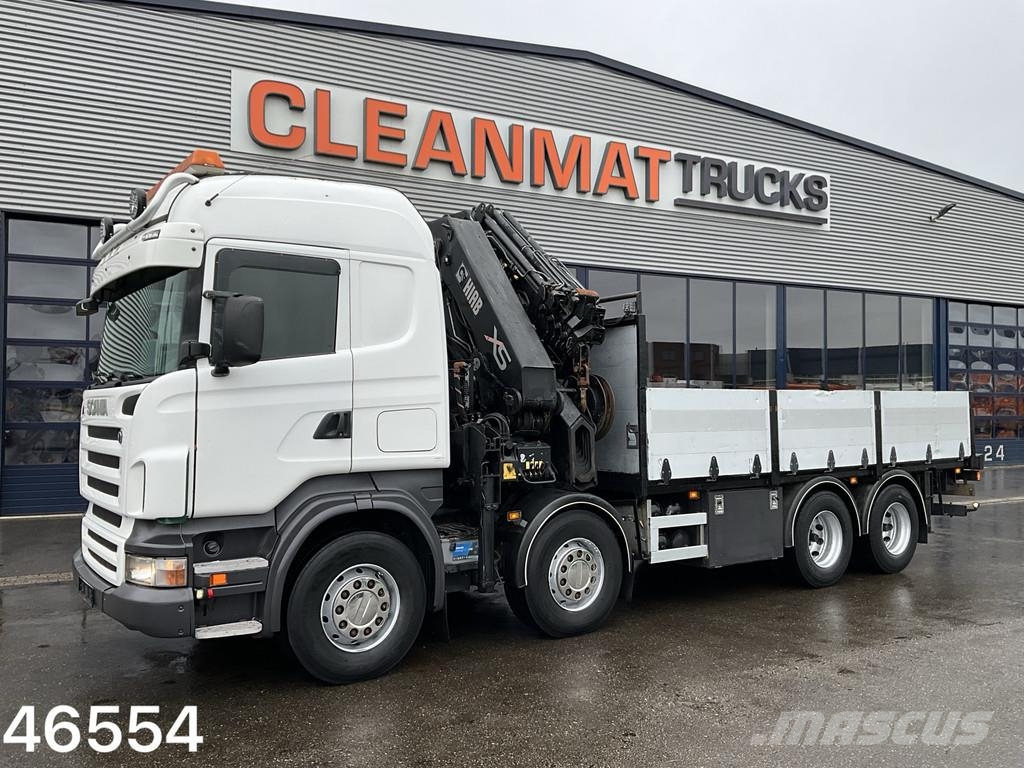 Scania R500 V8 8x4 Manual Hiab 42 Tonmeter laadkraan + Fl Polovne dizalice za sve terene