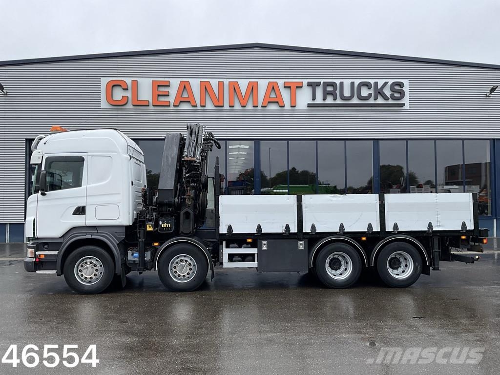 Scania R500 V8 8x4 Manual Hiab 42 Tonmeter laadkraan + Fl Guindastes todo-terreno