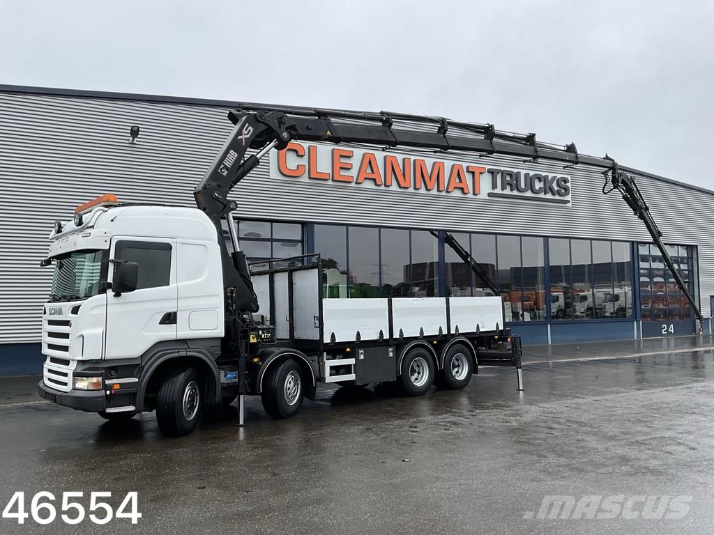 Scania R500 V8 8x4 Manual Hiab 42 Tonmeter laadkraan + Fl Univerzálne terénne žeriavy