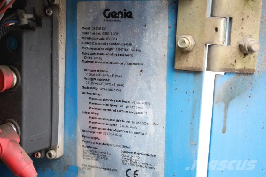 Genie GS4069 Electric, 14m Working Height, 363kg Capacit Scissor lifts