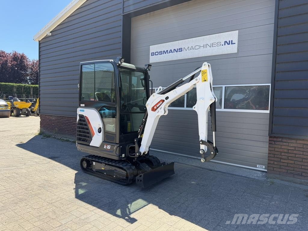 Bobcat E16 minigraver NIEUW €395 LEASE Mini kotrók < 7t
