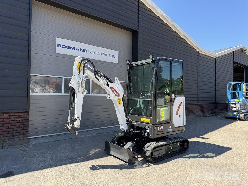 Bobcat E16 minigraver NIEUW €395 LEASE Mini kotrók < 7t
