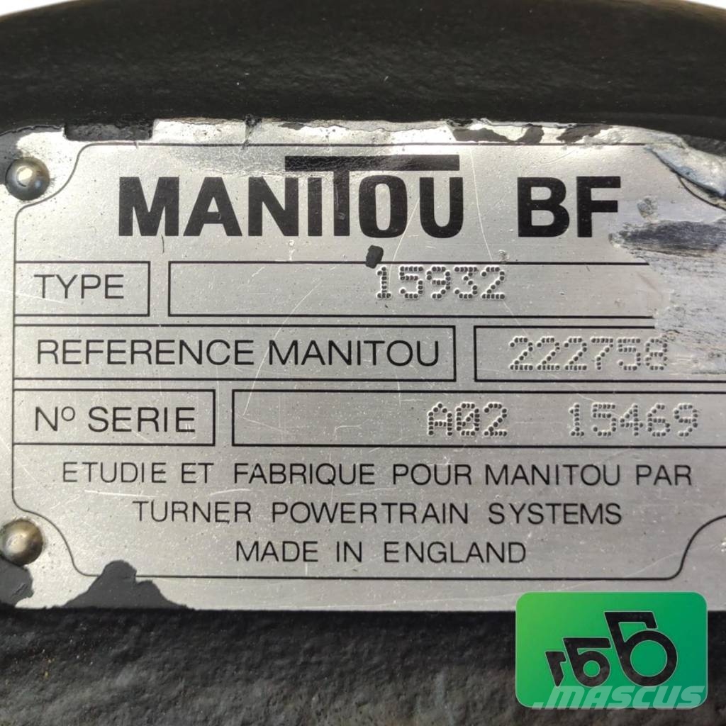 Turner Powertrain Gearbox 222758 Manitou 15933 Podvozky a zavesenie kolies