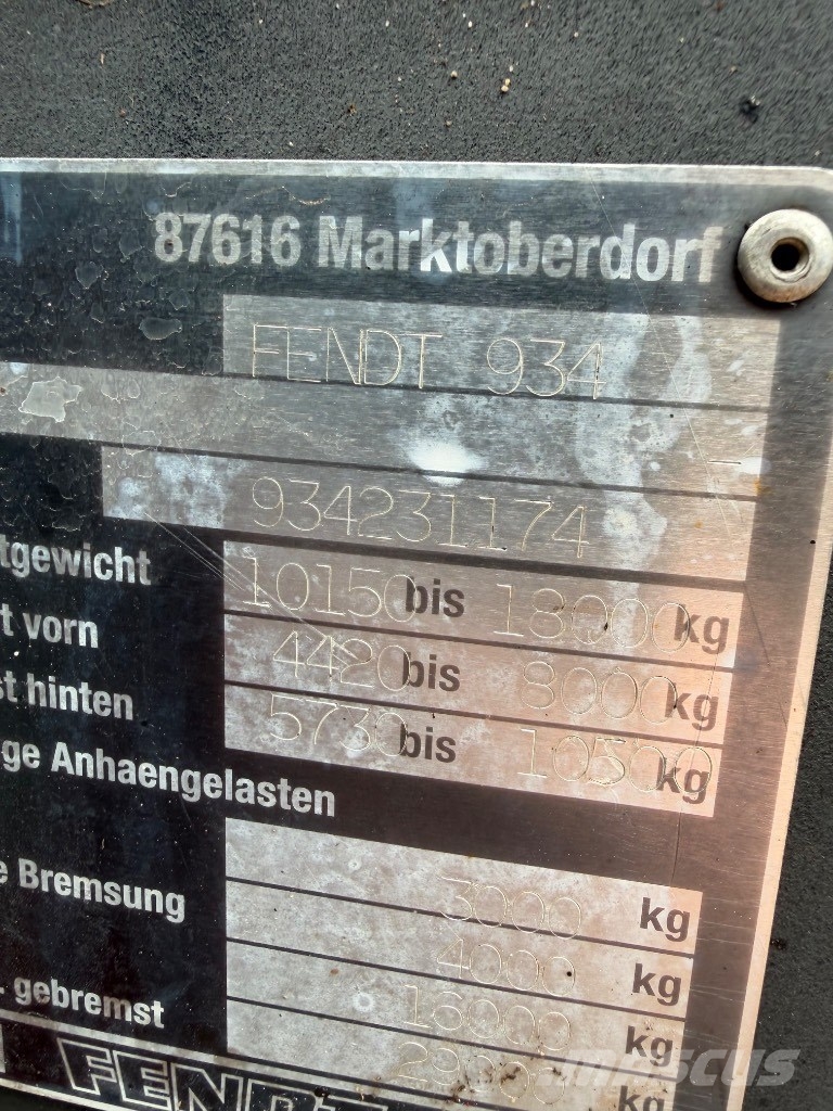Fendt 936 Vario Трактора