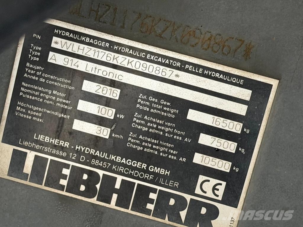 Liebherr A914 LITRONIC A914 Ratasekskavaatorid
