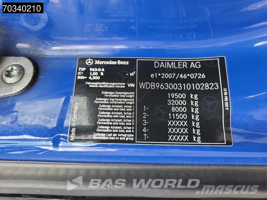 Mercedes-Benz Antos 2024 4X2 19.5tonner NL-Truck APK 2000kg Lade Kravas automašīnas - refrižeratori