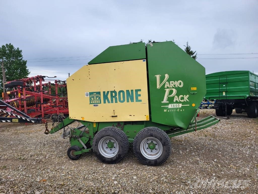 Krone VARIO PACK 1800 MULTICUT 원형 곤포기